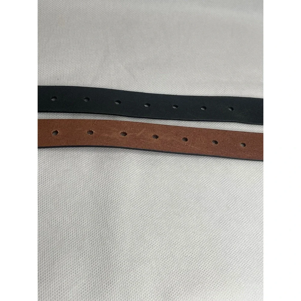 (2) J. Crew Italian Leather Belts Lot Size Small (31